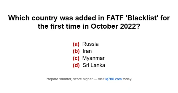 Which country was added in FATF 'Blacklist' for the first time in October 2022?
