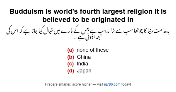 Budduism is world's fourth largest religion it is believed to be originated in