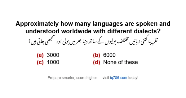 Approximately how many languages are spoken and understood worldwide with different dialects?