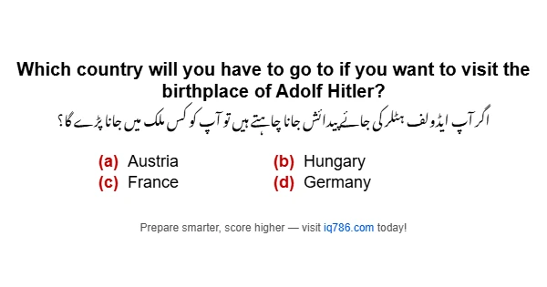 Which country will you have to go to if you want to visit the birthplace of Adolf Hitler?