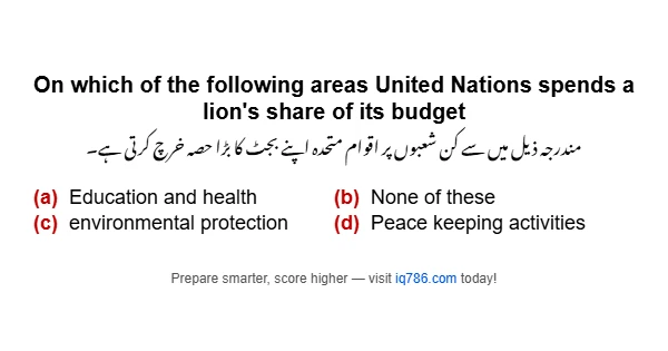 On which of the following areas United Nations spends a lion's share of its budget