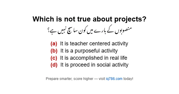 Which is not true about projects?