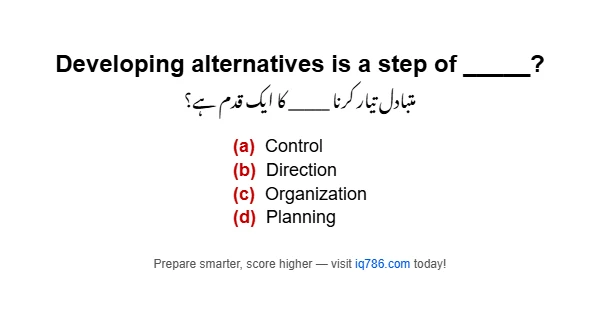 Developing alternatives is a step of _____?